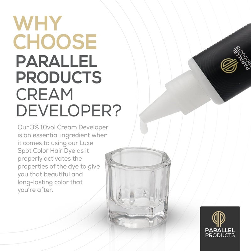 PARALLEL PRODUCTS - 3% 10 Volume Tint Developer - 25mL - Oxidant for Coloring - Mix with Luxe Spot Color Cream Dye/Kit - Image 3